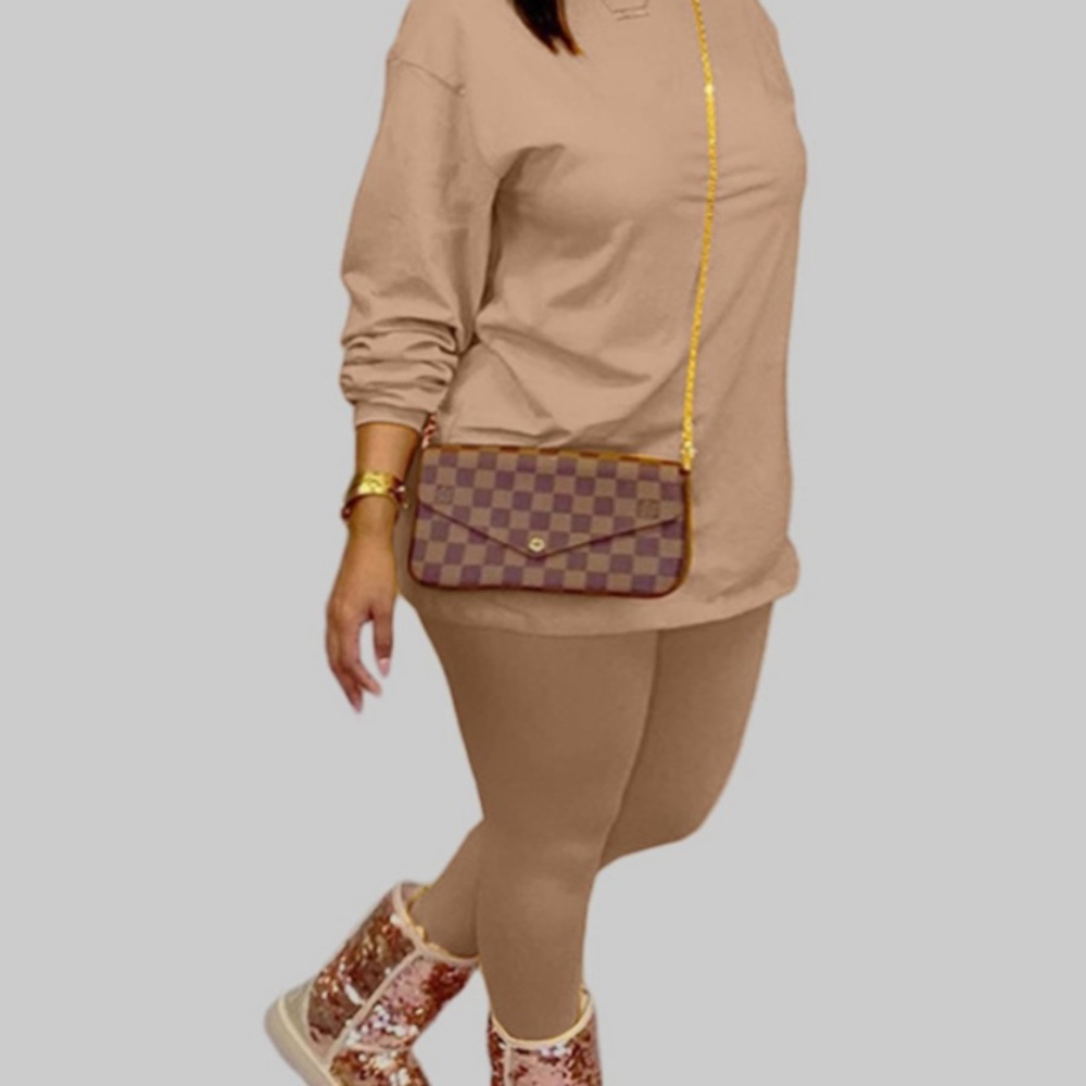 Beige 2 Piece Set Casual